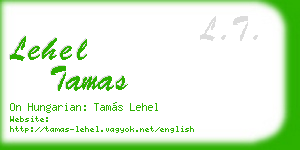 lehel tamas business card